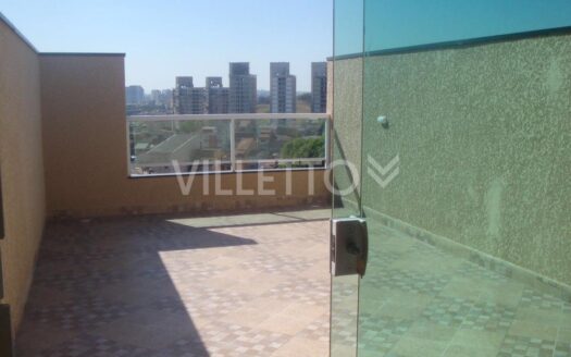 Cobertura para locação – Vila Tibiriçá, 124 m² • 2 vagas